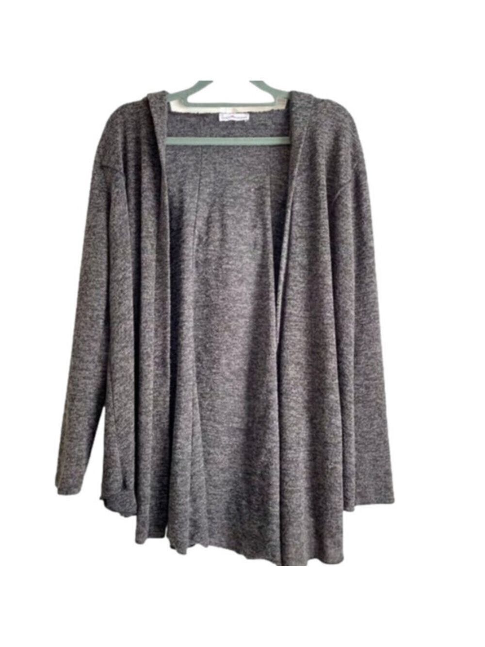 Dainty Hooligan Gray Hooded Cardigan Sweater Small - Picture 3 of 7